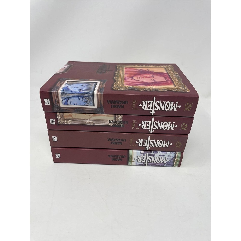 Monster Volume 1 -4 Naoki Urasawa English Manga Viz Signature “perfect edition”